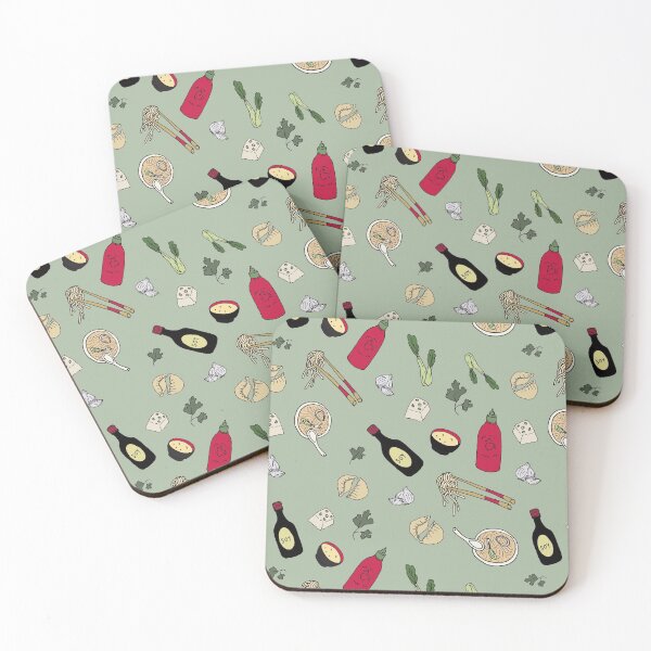 Item preview, Asian foodie pattern designed and sold by ScarmoScribbles.
