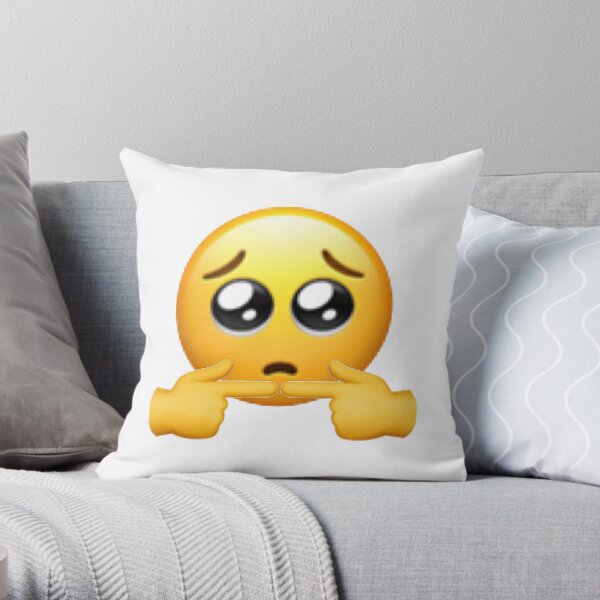 Tiktok Shy Hands Throw Pillow