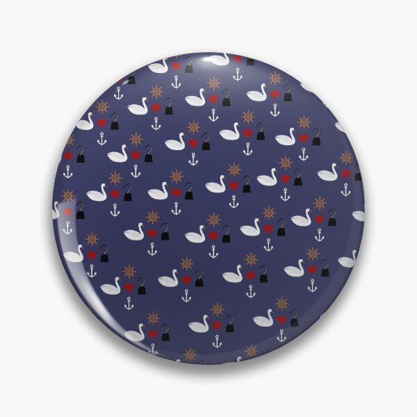 Item preview, Captain Swan Icons Nautical Pattern designed and sold by The_Girly_Nerd_Shop.
