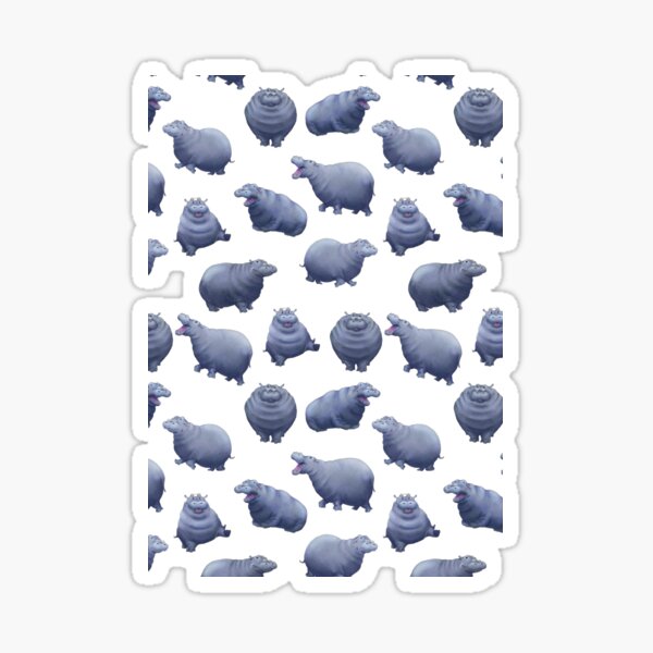 Hip Hop Hippo Sticker