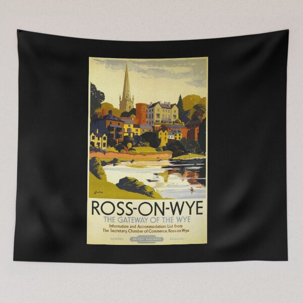 Artikelvorschau, Eisenbahn Plakat Ross on Wye entworfen und verkauft von stickart-marek.