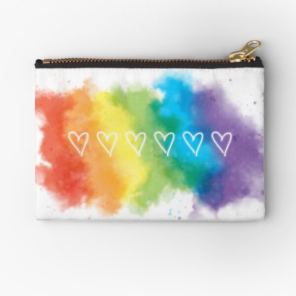 Item preview, Watercolor Rainbow Hearts designed and sold by Crystal Heart CS.
