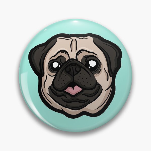 Item preview, Cute Fawn Pug Face designed and sold by Melanie Peterson.