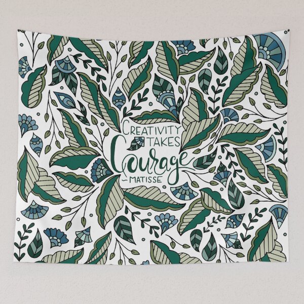 Item preview, Creativity Takes Courage || Modern Lettering || Quote designed and sold by Hilary Leslie.