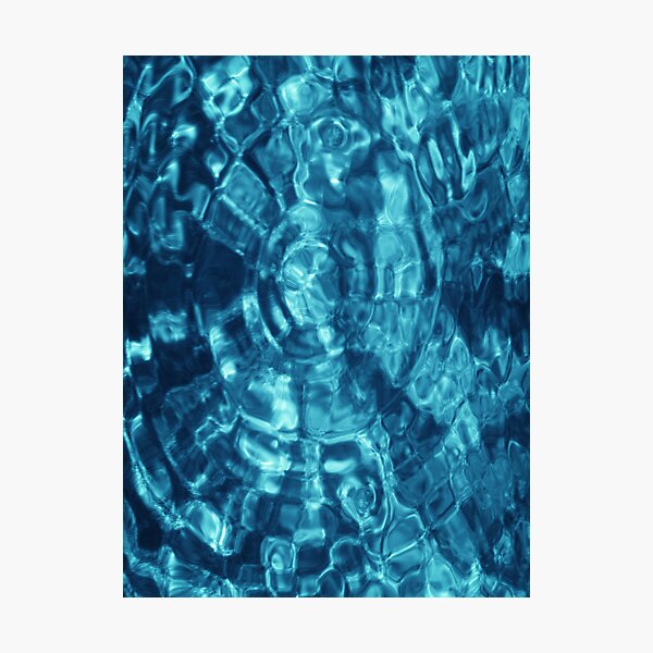 Blue Water Abstract Photograph Photographic Print