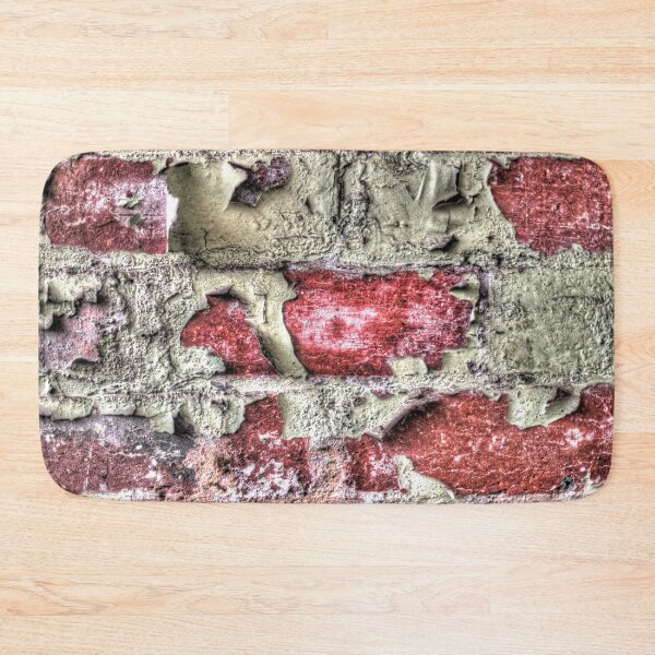 Item preview, Old red brick wall in decay. designed and sold by shaynetwright.