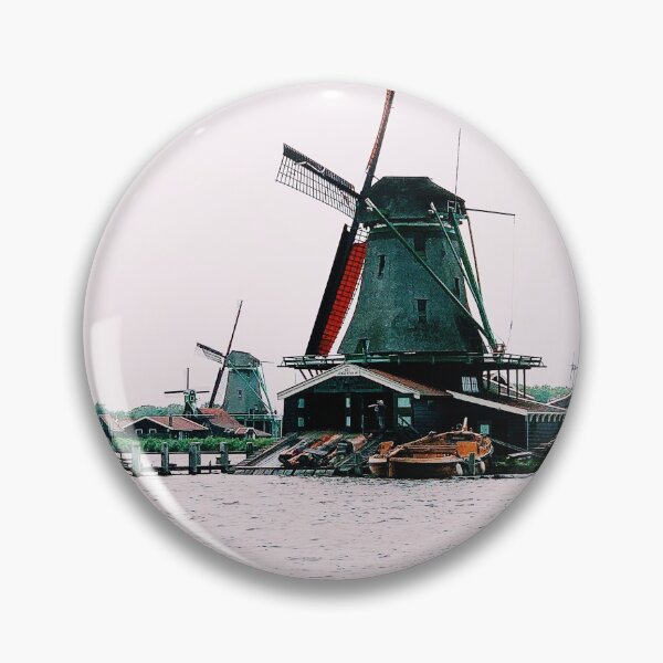 Item preview, windmills in a small town in Holland.  designed and sold by ninjapineapple.