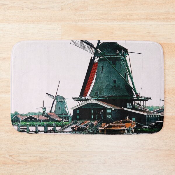 Item preview, windmills in a small town in Holland.  designed and sold by ninjapineapple.