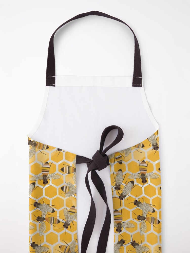 Alternate view of Bees on Honeycomb Apron