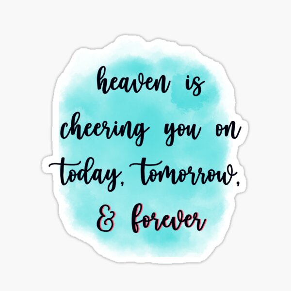 Item preview, Heaven is Cheering You On designed and sold by maddie55meadows.