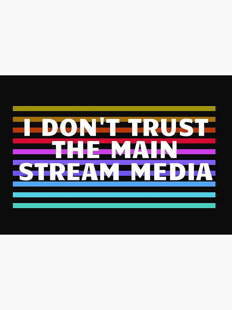 &quot;Main Stream Media Collection&quot; Mask by GlauceBMS Redbubble