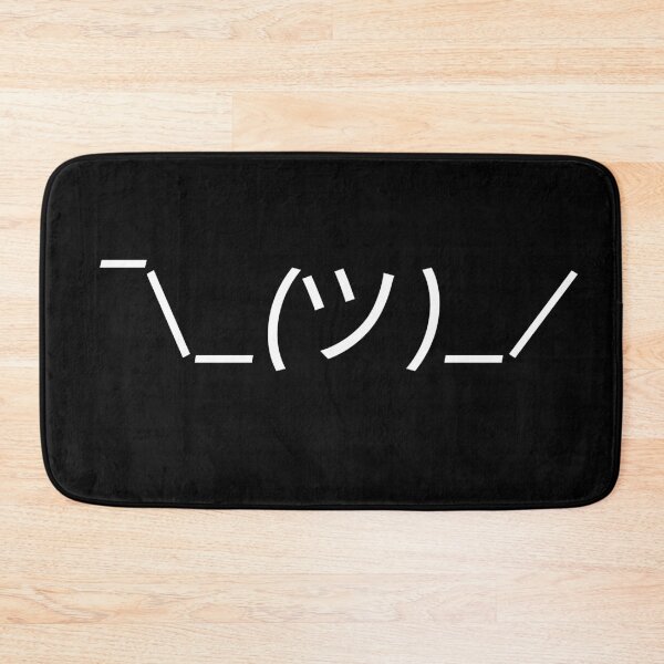 Item preview, Shrug shruggie ¯\_(ツ)_/¯ emoji funny mask designed and sold by ItsNikkiArts.