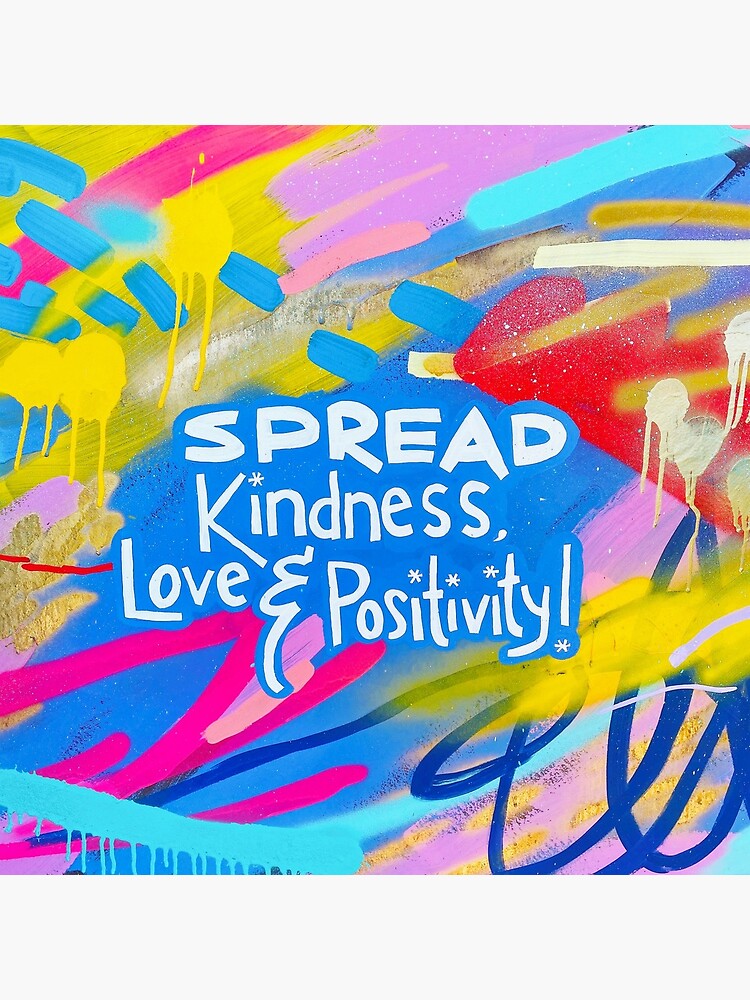 Thumbnail 5 of 5, Acrylic Block, Spread Kindness, Love & Positivity! designed and sold by AR-GlitterFairy.