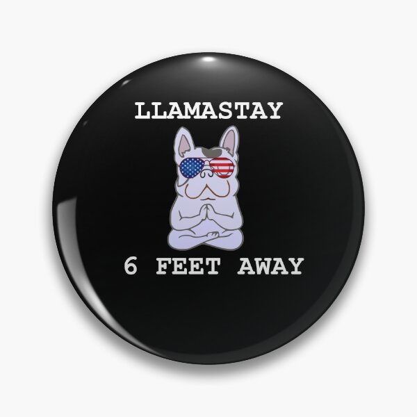 Item preview, Llamastay 6 Feet social distancing Pug Funny designed and sold by ArtistThara.