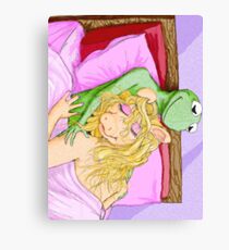 Kermit&Piggy Canvas Print