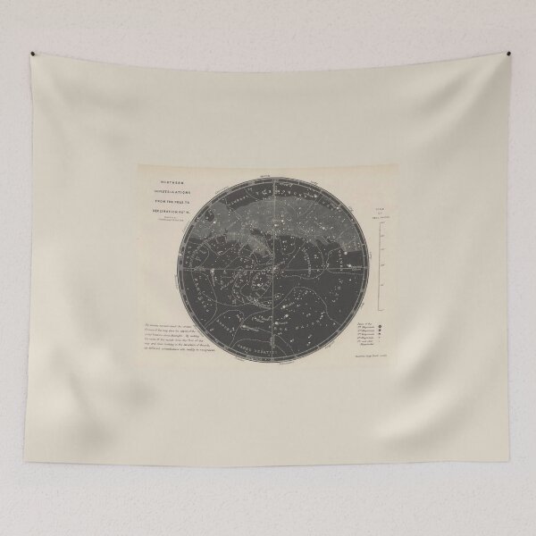 Item preview, vintage astrology constellation map designed and sold by trenemon.