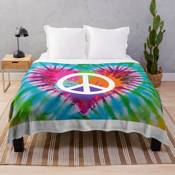 Item preview, Tie Dye Peace Sign Heart designed and sold by ItsNikkiArts.