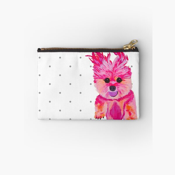 Item preview, I Love Luz the Morkie over Polka Dots designed and sold by Amanda A. Anthony.