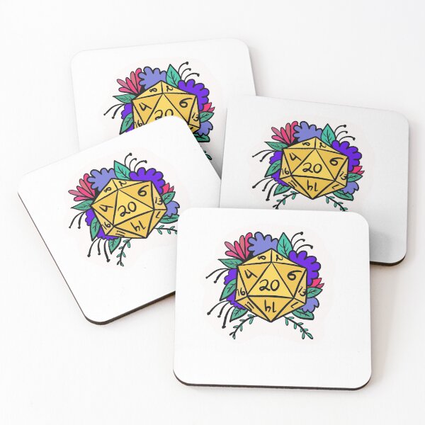 Item preview, Floral d20 designed and sold by boredboardgames.
