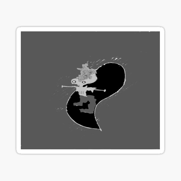 Creature Reaching Out of the Black Hole Sticker
