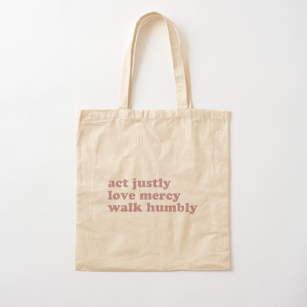 Act Justly - 100% Cotton Tote Bag – Living Words