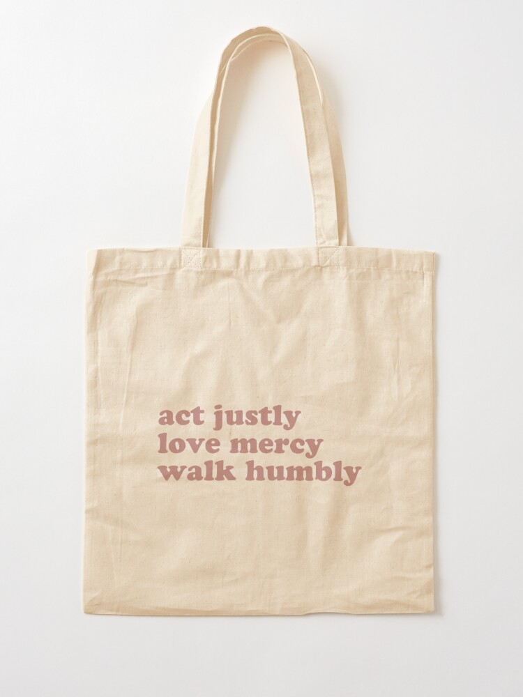 Act Justly - 100% Cotton Tote Bag – Living Words