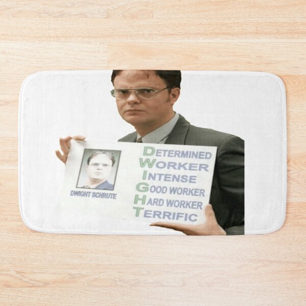 Item preview, dwight holding sign designed and sold by Joyce Chan.