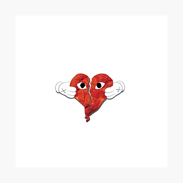 Kanye West Heartless Sticker Photographic Print