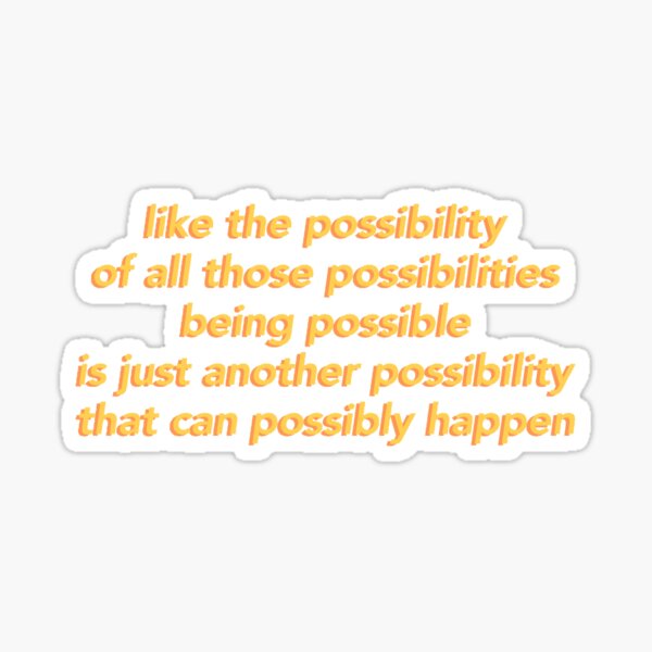 mark lee's possibilites Sticker