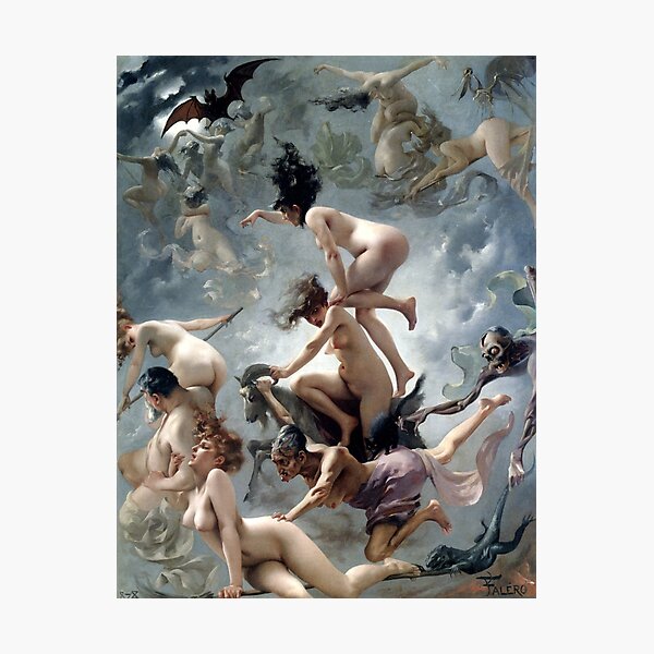 Witches Going To Their Sabbath - Luis Ricardo Falero Photographic Print