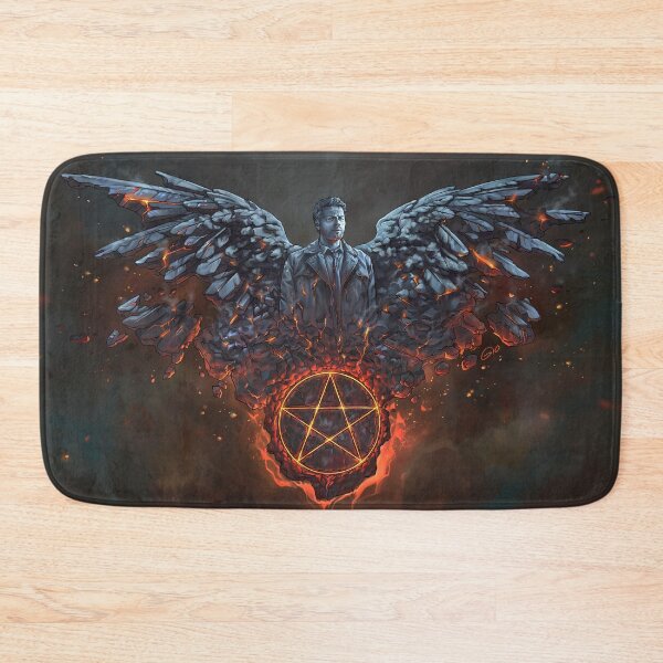 Item preview, Castiel Burning Art designed and sold by Gio Guimaraes.