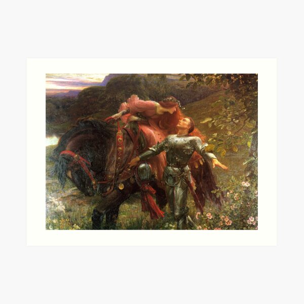 La Belle Dame sans Mercy - Sir Frank Dicksee Art Print