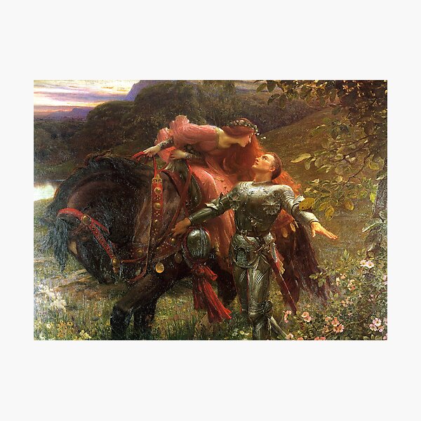La Belle Dame sans Mercy - Sir Frank Dicksee Photographic Print