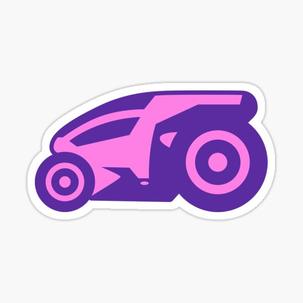 Copy of Armagetron Advanced (aka Retrocycles) Cycle Design in Purple & Pink Sticker