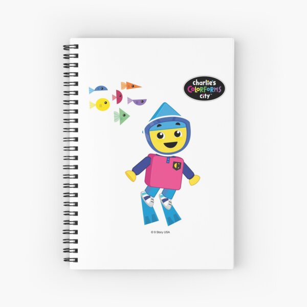 Charlie's Colorforms City - Underwater Spiral Notebook