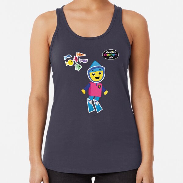 Charlie's Colorforms City - Underwater Racerback Tank Top