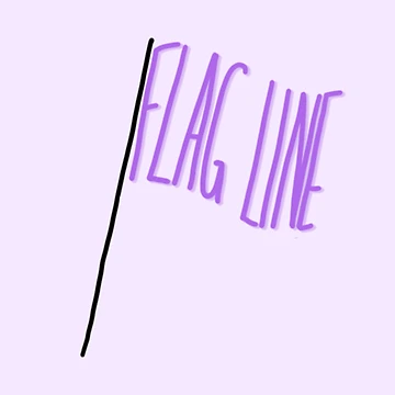 Artwork thumbnail, "Flag Line" Flag by Brooke Noble