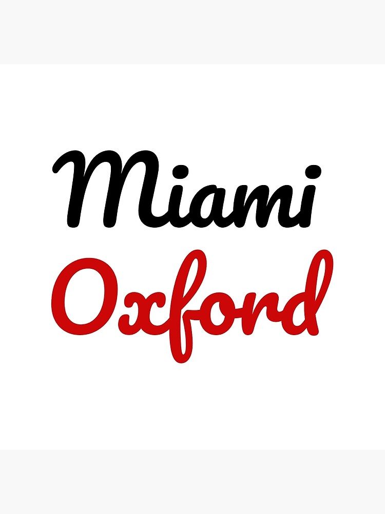 "Miami University Miami Oxford" Canvas Print for Sale by
