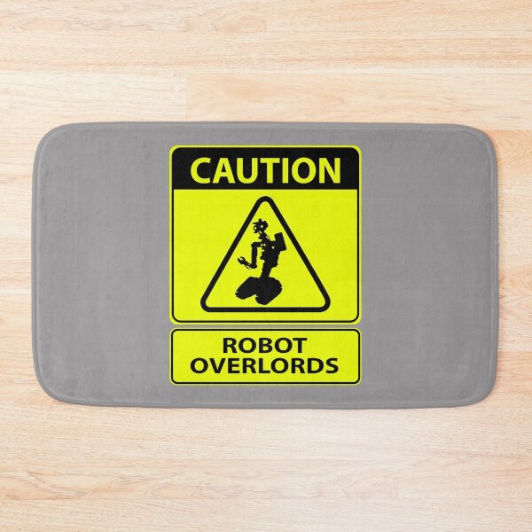 Item preview, Warning: Robot Overlords designed and sold by CitizenAwear.