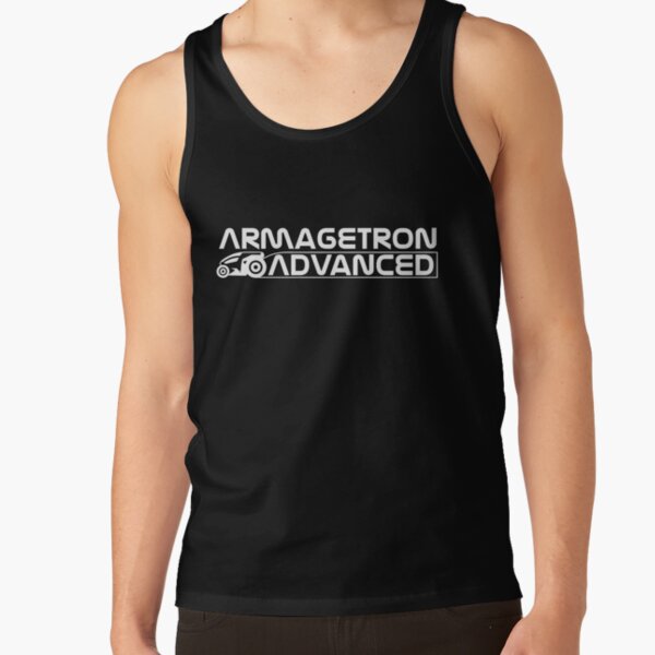 Armagetron Advanced Stacked Logotype in White Tank Top