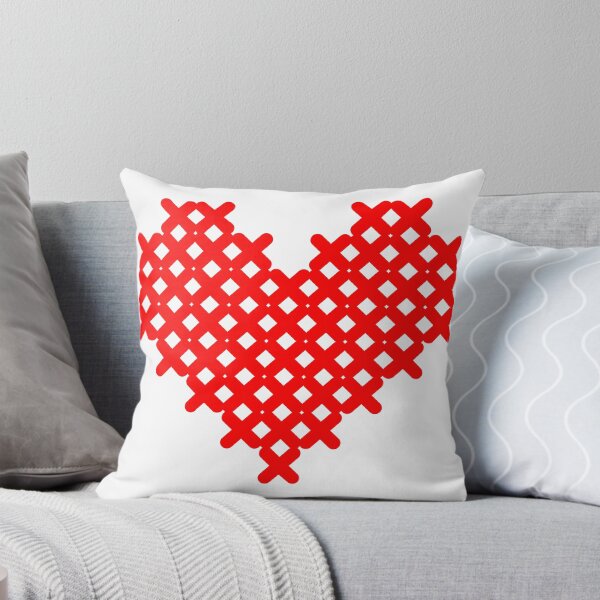 Item preview, Simple red cross stitch heart designed and sold by natalyon.