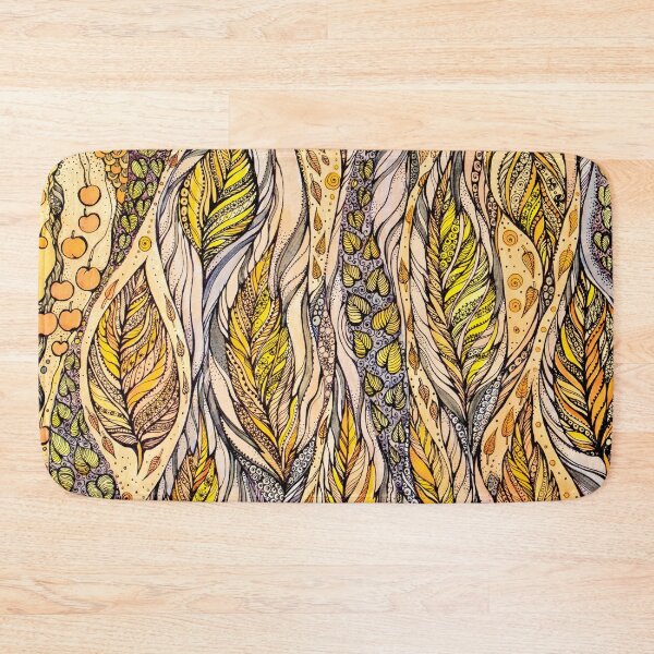 Item preview, Autumn Dreams.Hand draw  ink and pen, Watercolor, on textured paper designed and sold by MandalaFlowerArt.