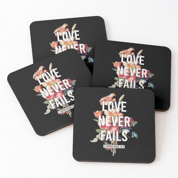 Item preview, Love Never Fails 1 Corinthians 13:8 designed and sold by KA DESIGNS.