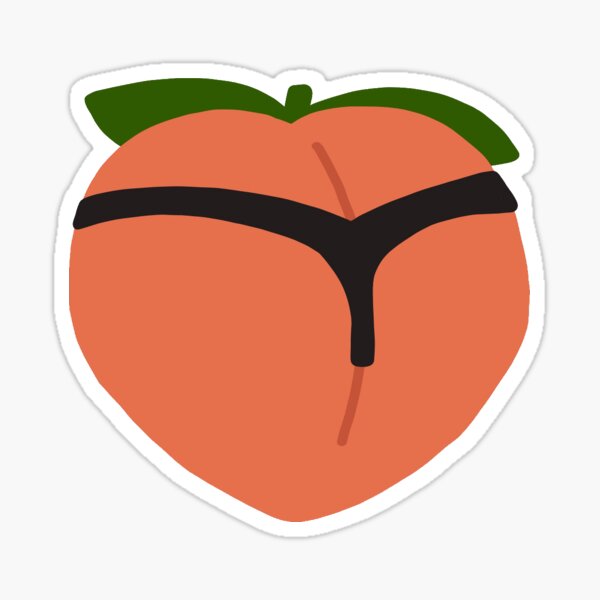 Peach Butt Sticker For Sale By Jess Renee Redbubble