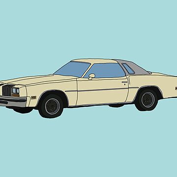 Hand Drawn Oldsmobile Cutlass Supreme Sticker for Sale by itsrturn