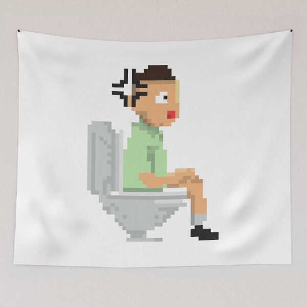 Item preview, Pixel Toilet designed and sold by freedom4life.