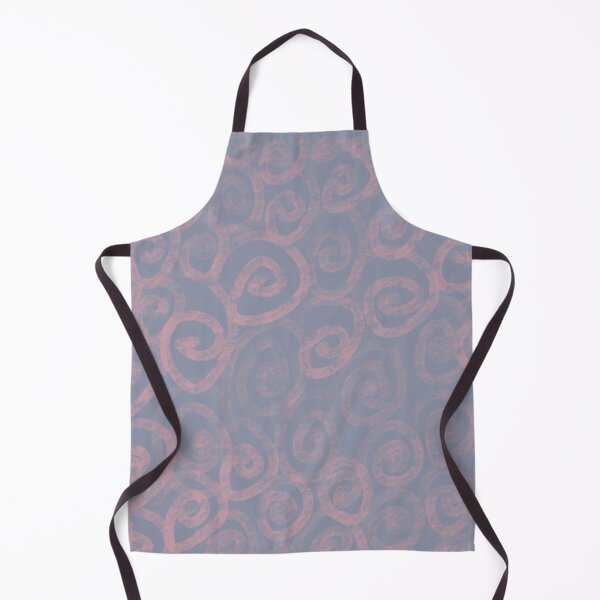 Item preview, Pattern of pink swirls on blue designed and sold by BlertaDK.