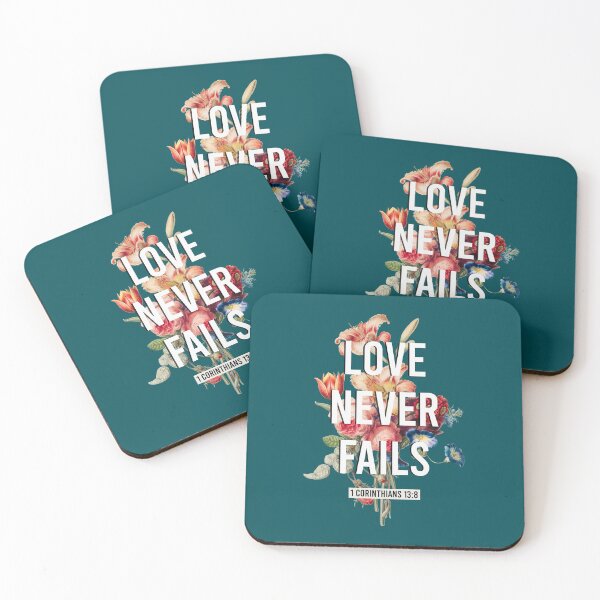 Item preview, Love Never Fails 1 Corinthians 13:8 designed and sold by KA DESIGNS.