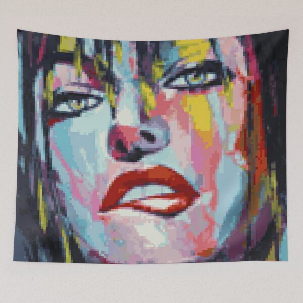 Item preview, Pixelated Emo Girl Potrait designed and sold by HopeDetour.