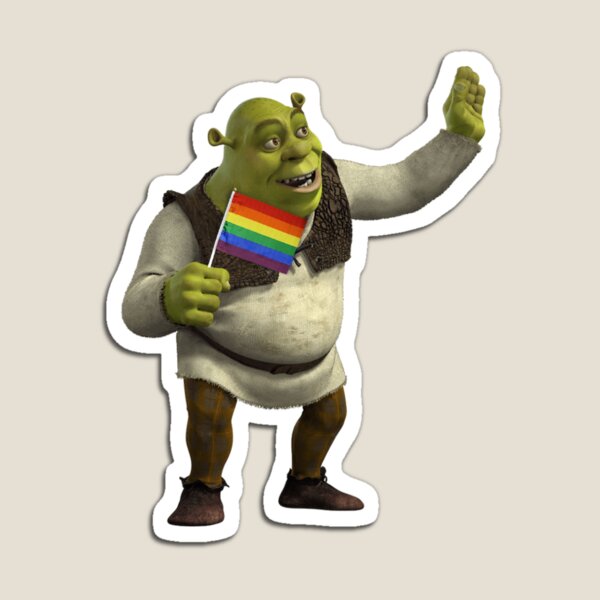 Confused Shrek sticker | Magnet